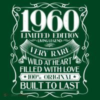 1960 Rare Limited Edition Legend 60th Birthday Long Sleeve Shirt thumb 2