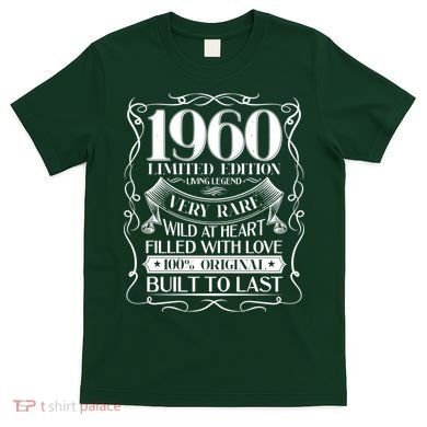1960 Rare Limited Edition Legend 60th Birthday T-Shirt
