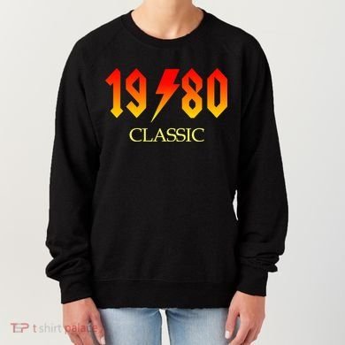 1980 Classic Rock 40th Birthday Women's Sweatshirt