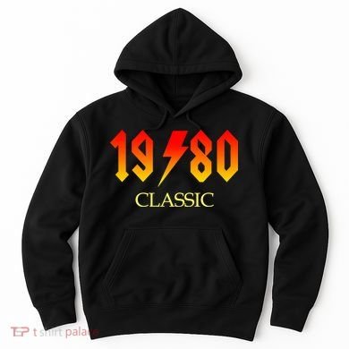 1980 Classic Rock 40th Birthday Hoodie