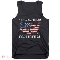 100 American 0 Liberal Ar15 Pro Gun Usa Flag Republican Tank Top thumb 0