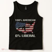 100 American 0 Liberal Ar15 Pro Gun Usa Flag Republican Tank Top thumb 2