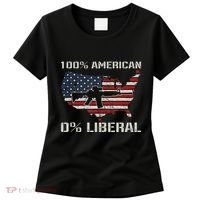 100 American 0 Liberal Ar15 Pro Gun Usa Flag Republican Women's T-Shirt thumb 0