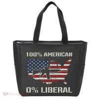 100 American 0 Liberal Ar15 Pro Gun Usa Flag Republican Tote Bag thumb 0