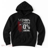 100 American 0 Liberal Funny Pro Gun On Back Hoodie thumb 0
