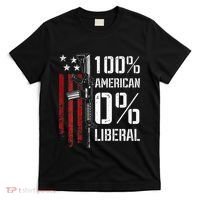 100 American 0 Liberal Funny Pro Gun On Back T-Shirt thumb 0