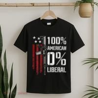 100 American 0 Liberal Funny Pro Gun On Back T-Shirt thumb 2