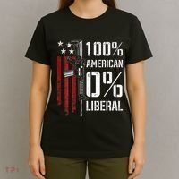 100 American 0 Liberal Funny Pro Gun On Back T-Shirt thumb 4