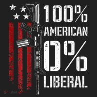 100 American 0 Liberal Funny Pro Gun On Back Beanie thumb 2
