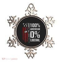 100 American 0 Liberal Funny Pro Gun On Back Ornament thumb 0