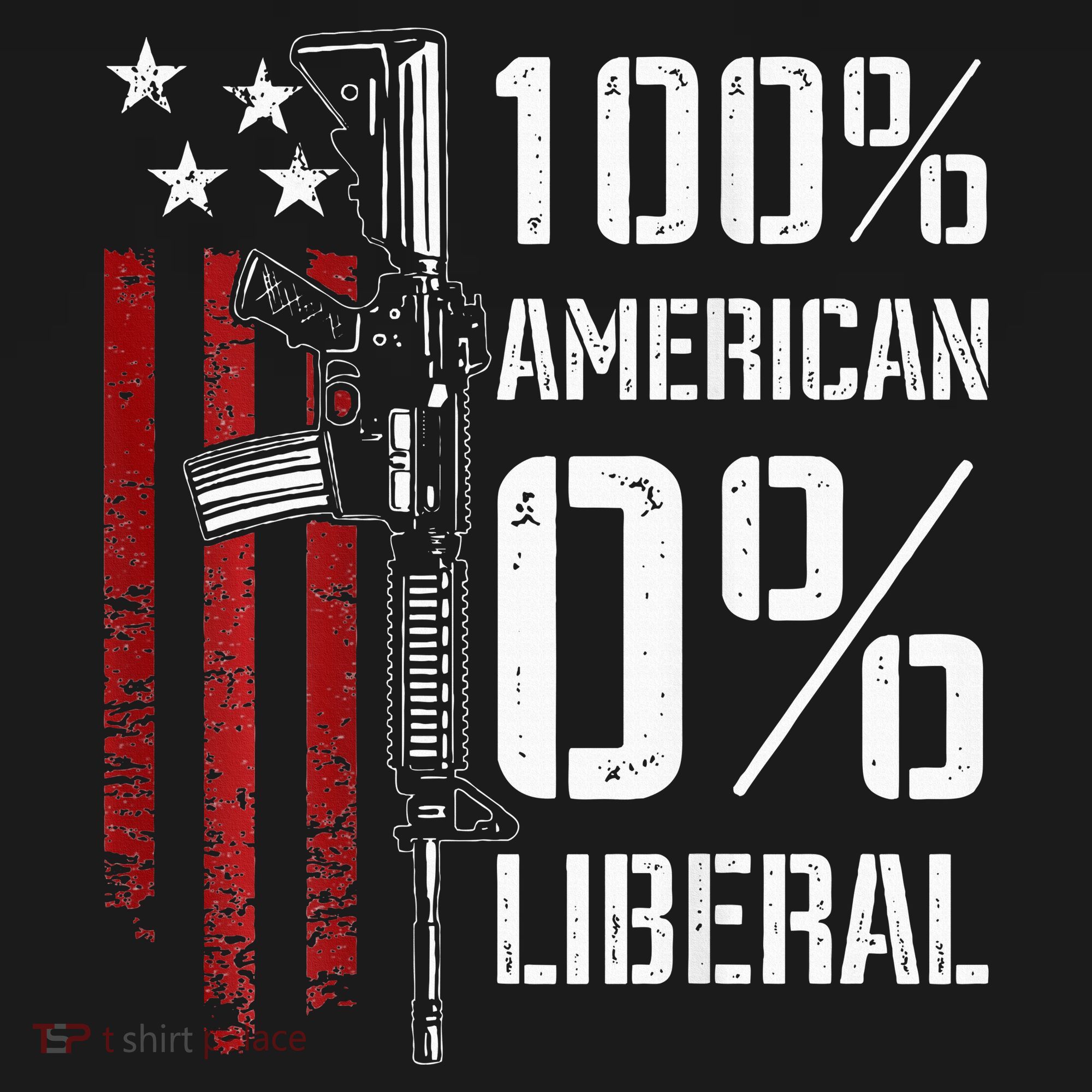 100 American 0 Liberal Funny Pro Gun On Back Women's Tank Top