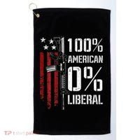 100 American 0 Liberal Funny Pro Gun On Back Golf Towel thumb 0