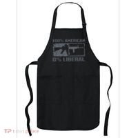 100 American 0 Liberal 2nd Amendment AR15 Rifle Funny Gun Apron thumb 0