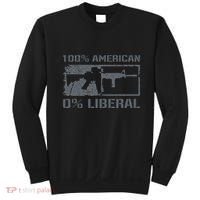 100 American 0 Liberal 2nd Amendment AR15 Rifle Funny Gun Sweatshirt thumb 0