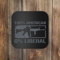 100 American 0 Liberal 2nd Amendment AR15 Rifle Funny Gun Coaster thumb 0
