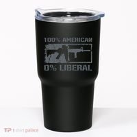 100 American 0 Liberal 2nd Amendment AR15 Rifle Funny Gun Tumbler thumb 0