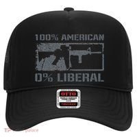 100 American 0 Liberal 2nd Amendment AR15 Rifle Funny Gun Hat thumb 0