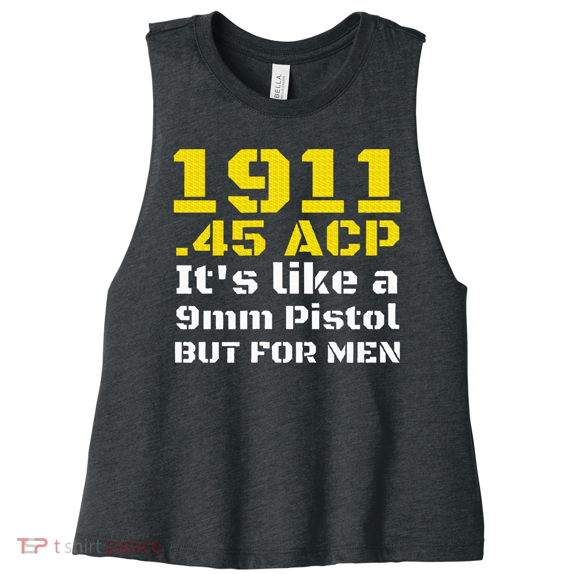 1911 Accessories 1911 .45 Acp For Sport Shooting Ipsc Women's Racerback Cropped Tank
