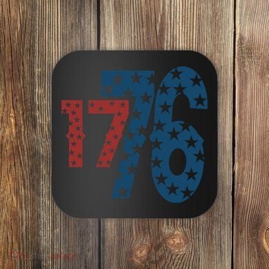 1776 American 4th Of July Coaster