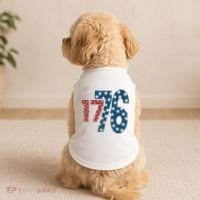 1776 American 4th Of July Doggie Tank thumb 2