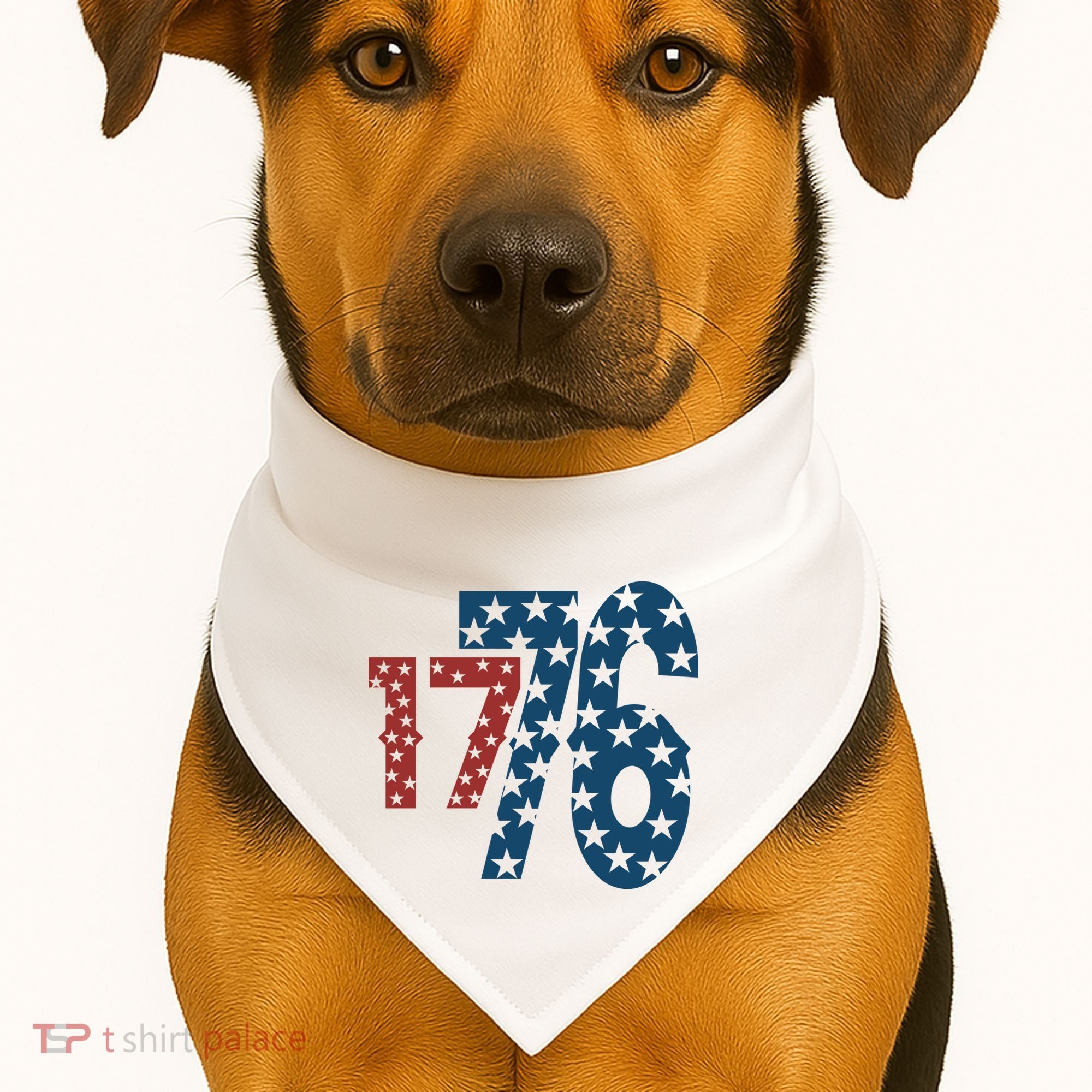 1776 American 4th Of July USA-Made Doggie Bandana