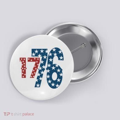 1776 American 4th Of July Button