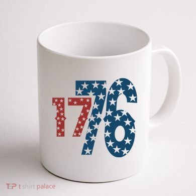 1776 American 4th Of July Coffee Mug back