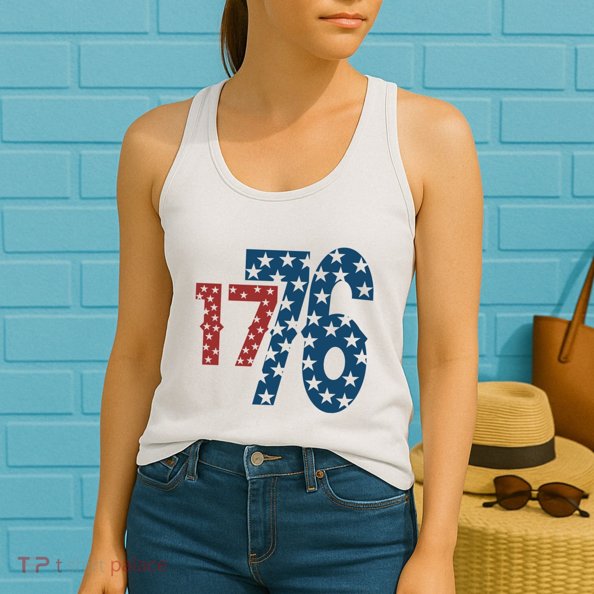 1776 American 4th Of July Women's Tank Top