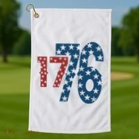 1776 American 4th Of July Golf Towel thumb 1