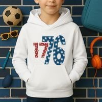 1776 American 4th Of July Kids Hoodie thumb 2