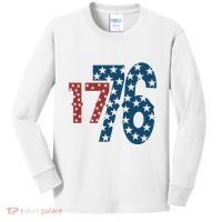 1776 American 4th Of July Kids Long Sleeve Shirt thumb 0