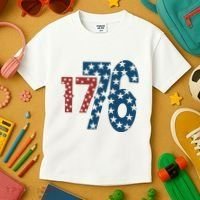 1776 American 4th Of July Kids T-Shirt thumb 3