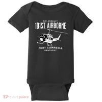 101st Airborne Air Assault Helicopter Fort Campbell Kentucky Baby Bodysuit thumb 0