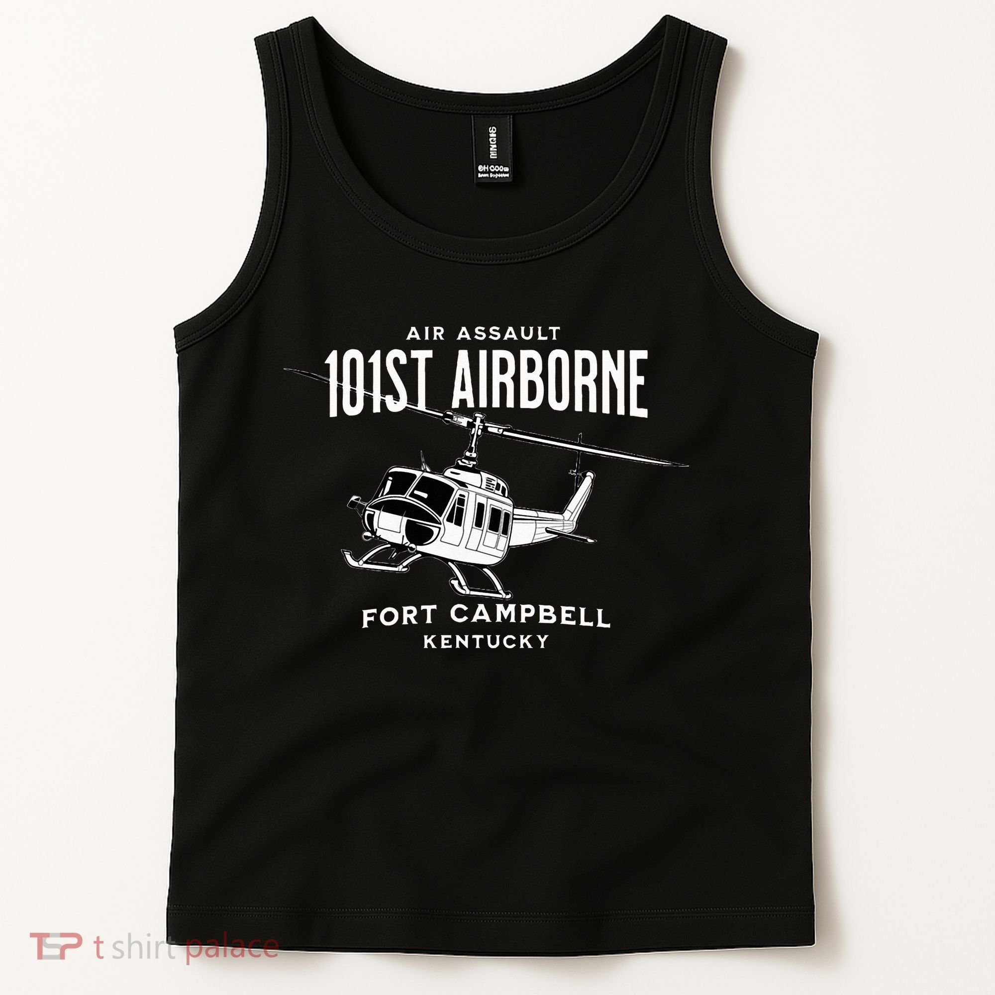 101st Airborne Air Assault Helicopter Fort Campbell Kentucky Tank Top