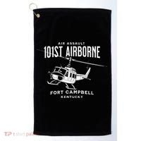 101st Airborne Air Assault Helicopter Fort Campbell Kentucky Golf Towel thumb 0