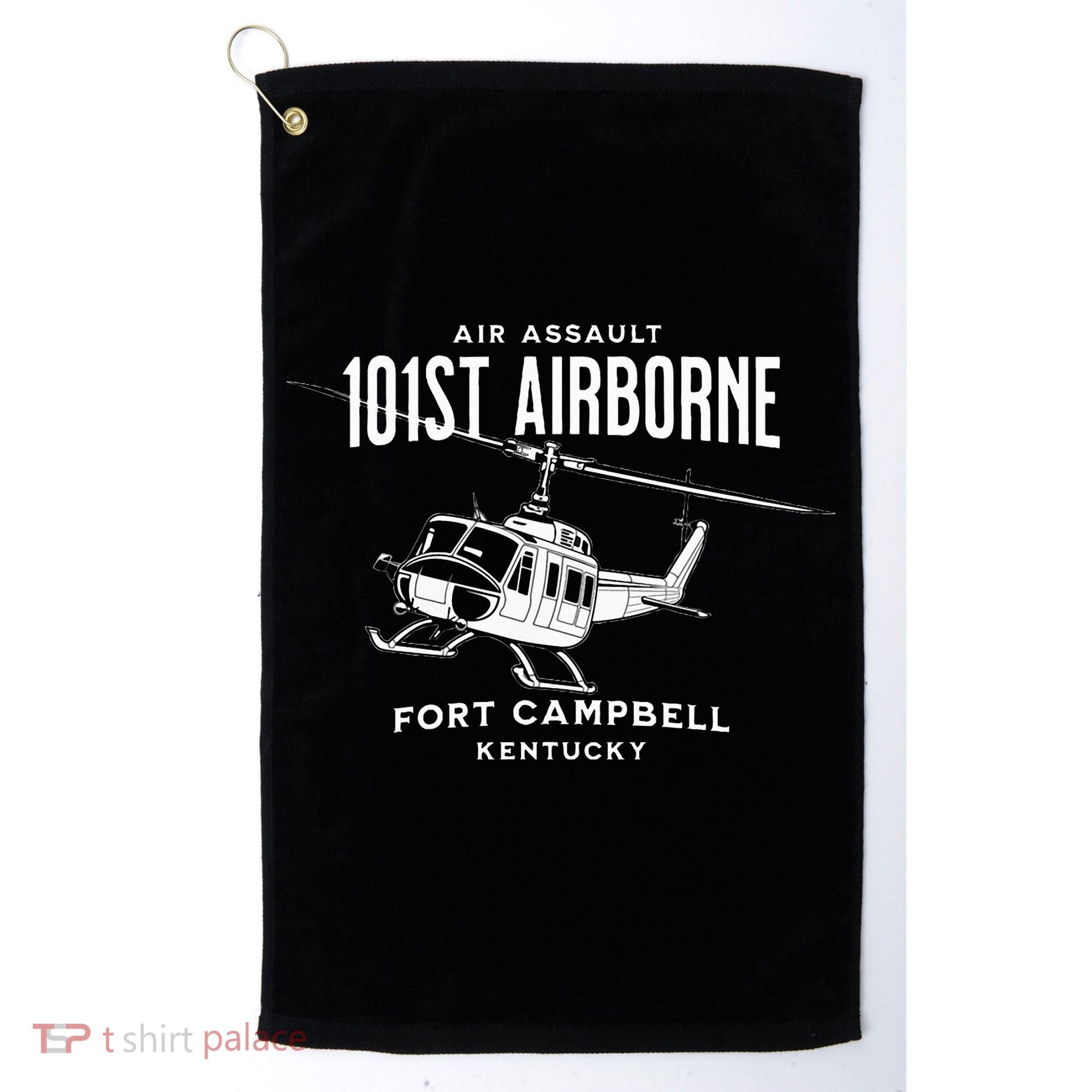 101st Airborne Air Assault Helicopter Fort Campbell Kentucky Golf Towel