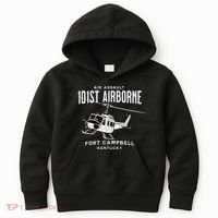 101st Airborne Air Assault Helicopter Fort Campbell Kentucky Kids Hoodie thumb 0