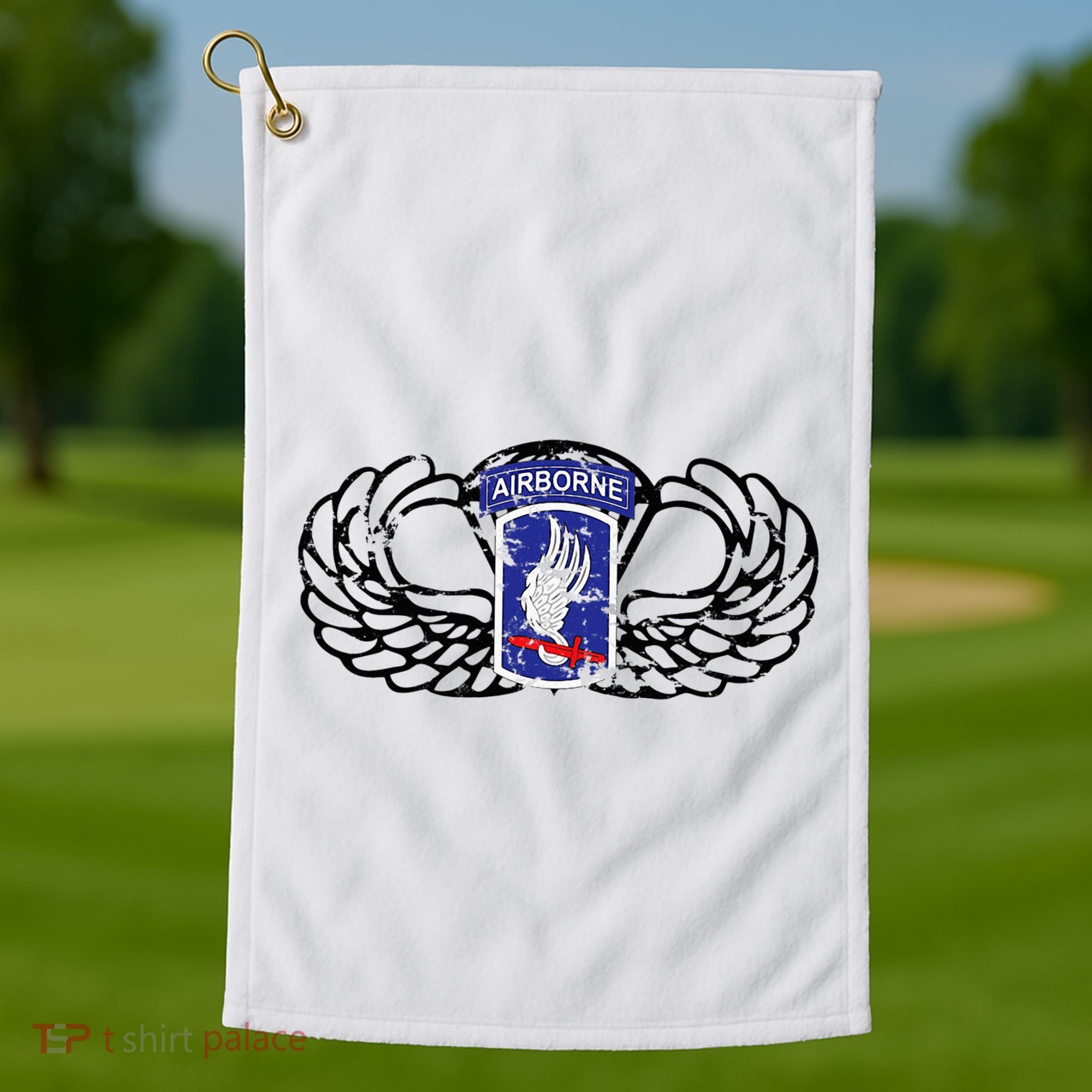 173rd Airborne Brigade Jumpwings Golf Towel