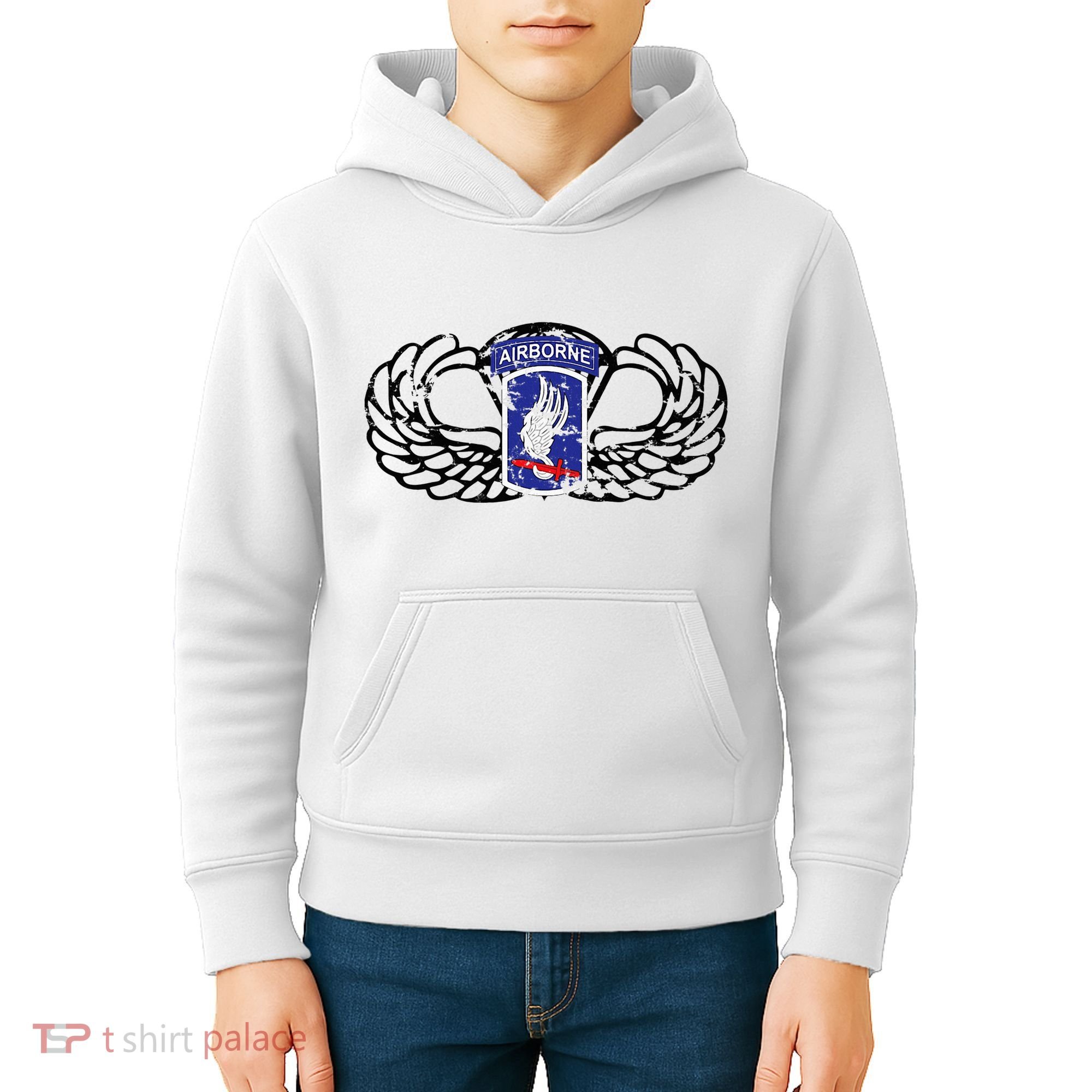 173rd Airborne Brigade Jumpwings Kids Hoodie
