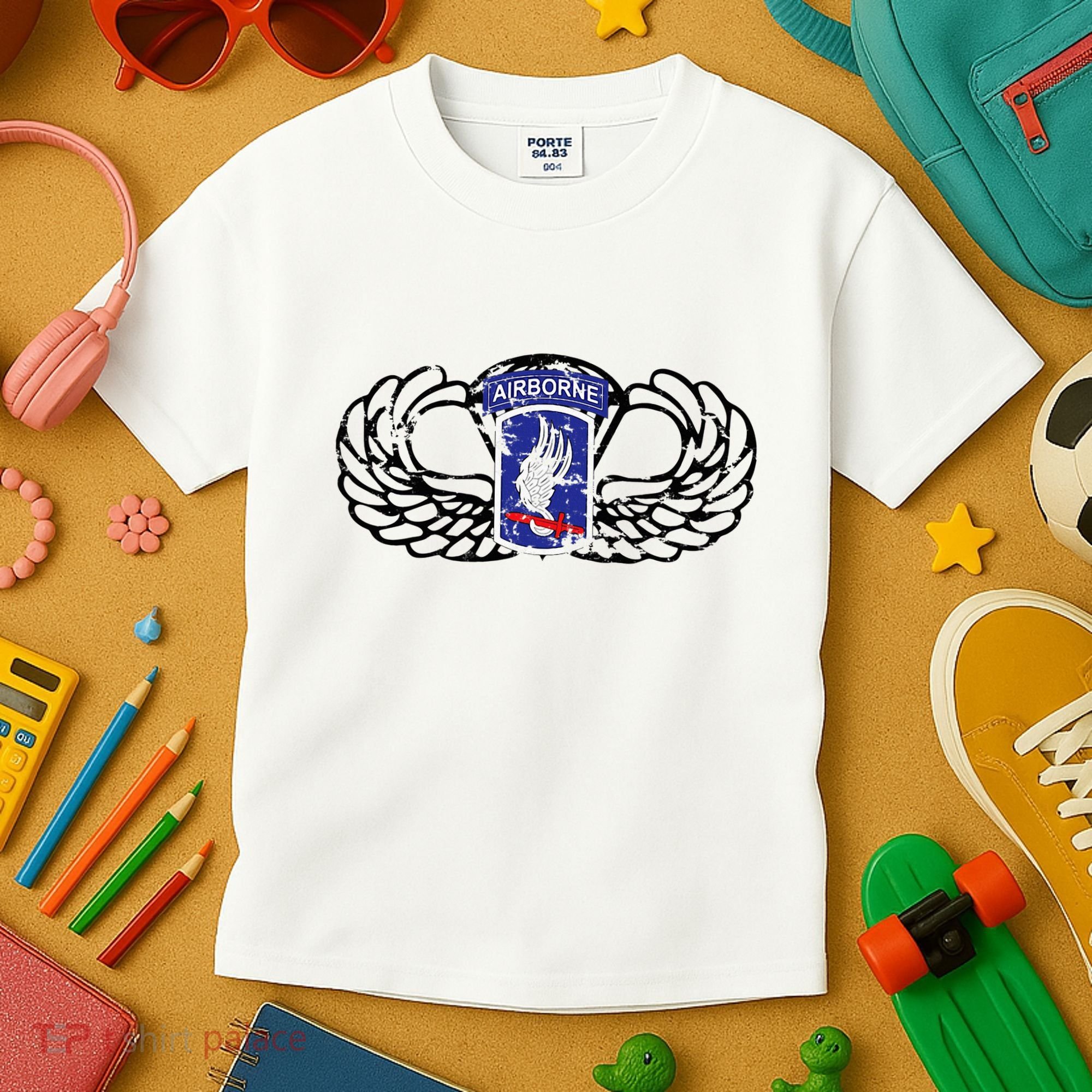 173rd Airborne Brigade Jumpwings Kids T-Shirt