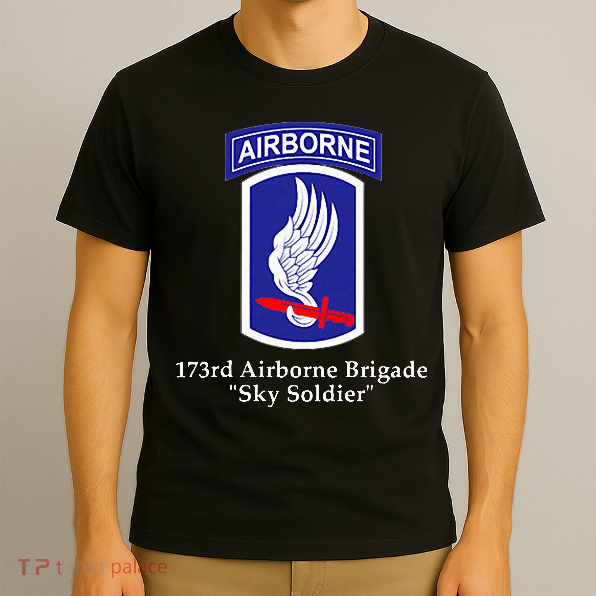 173rd Airborne Brigade Sky Soldier U.S. Army Full Color T-Shirt