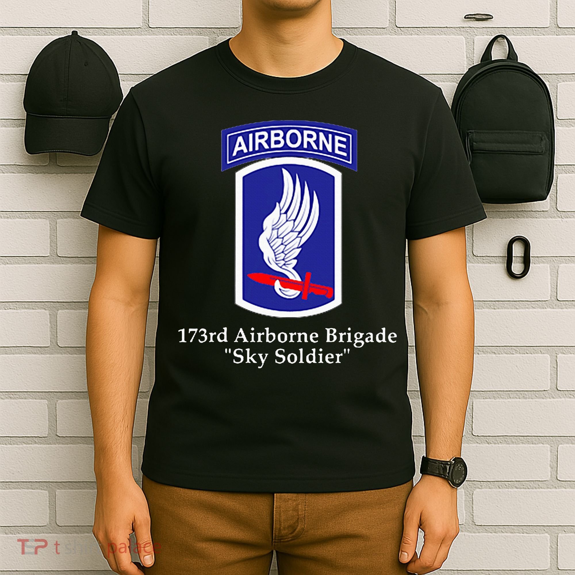 173rd Airborne Brigade Sky Soldier U.S. Army Full Color T-Shirt