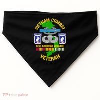 173rd Airborne Brigade Meaningful Gift Vietnam Combat Veteran Great Gift USA-Made Doggie Bandana thumb 0