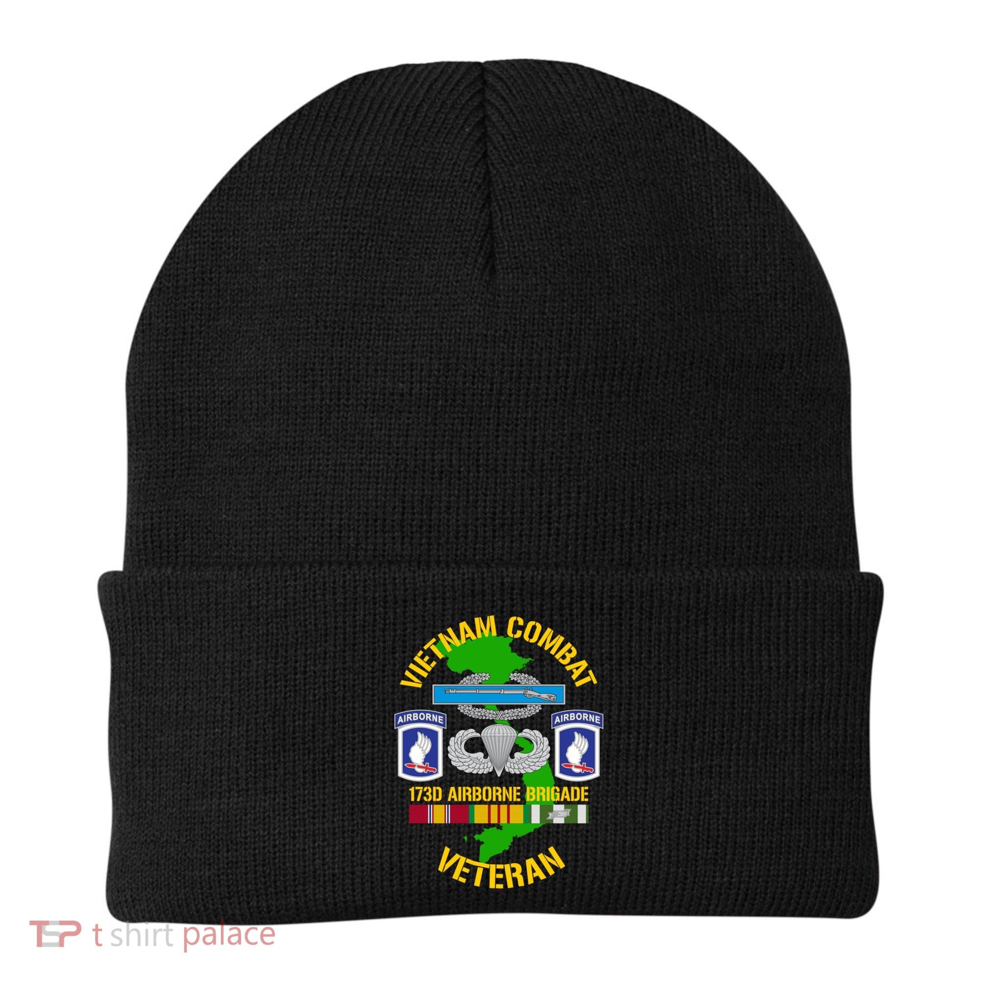 173rd Airborne Brigade Meaningful Gift Vietnam Combat Veteran Great Gift Beanie