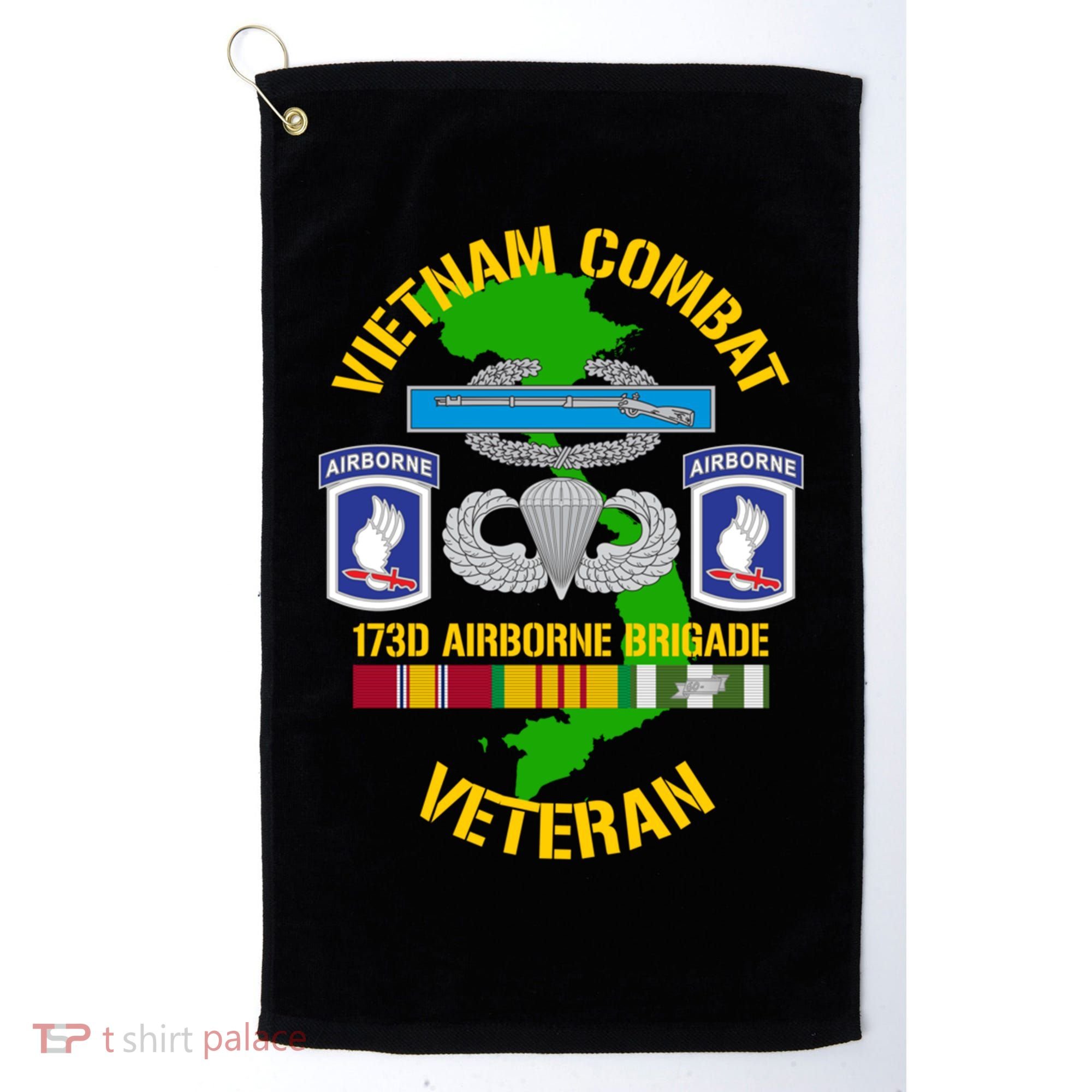 173rd Airborne Brigade Meaningful Gift Vietnam Combat Veteran Great Gift Golf Towel