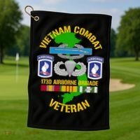 173rd Airborne Brigade Meaningful Gift Vietnam Combat Veteran Great Gift Golf Towel thumb 1