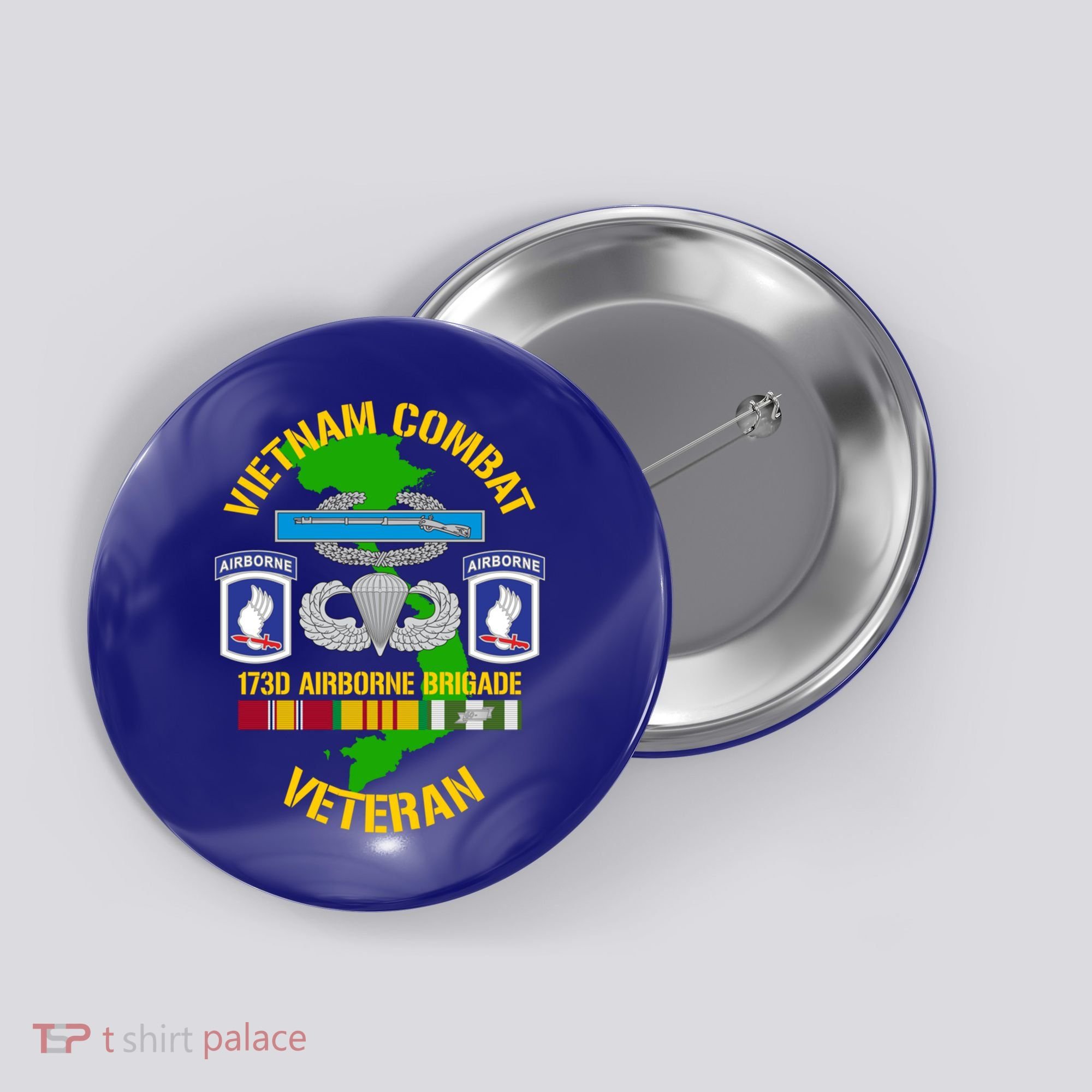 173rd Airborne Brigade Meaningful Gift Vietnam Combat Veteran Great Gift Button