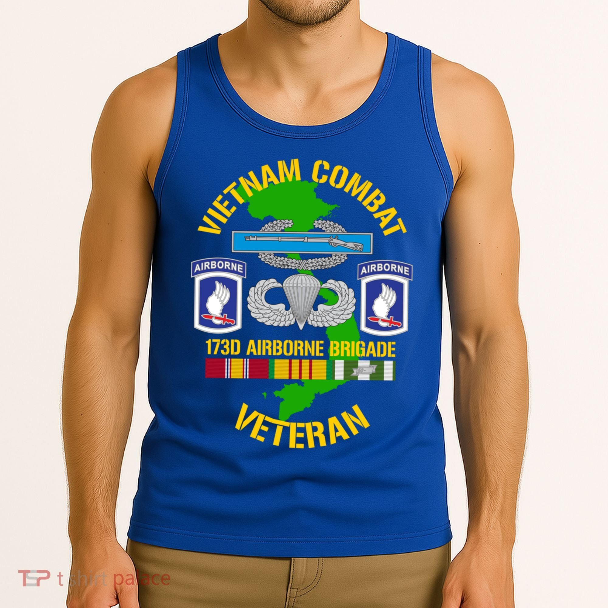 173rd Airborne Brigade Meaningful Gift Vietnam Combat Veteran Great Gift Tank Top