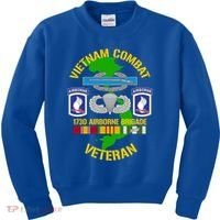 173rd Airborne Brigade Meaningful Gift Vietnam Combat Veteran Great Gift Kids Sweatshirt thumb 0