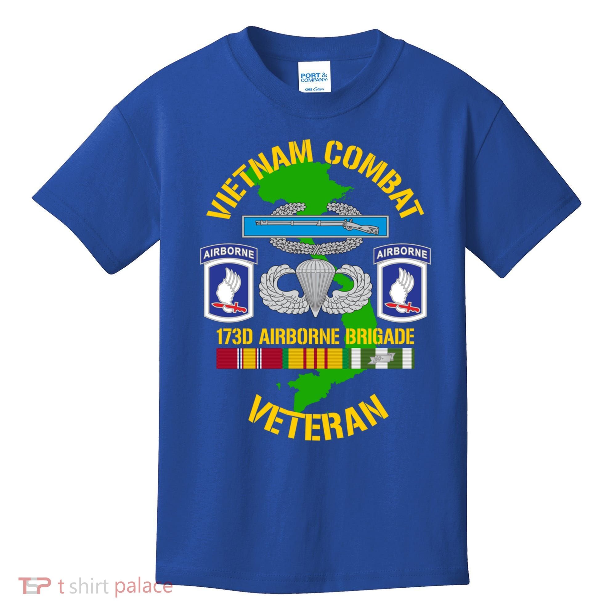 173rd Airborne Brigade Meaningful Gift Vietnam Combat Veteran Great Gift Kids T-Shirt